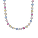 [Clover Jewelry]煌めくカラフルレインボーネックレス