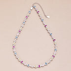 [Clover Jewelry]煌めくカラフルレインボーネックレス
