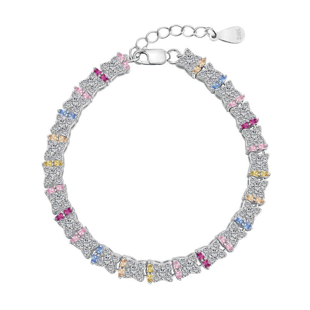 [Clover Jewelry]ユニークなカラフルな花型デイリーブレスレット