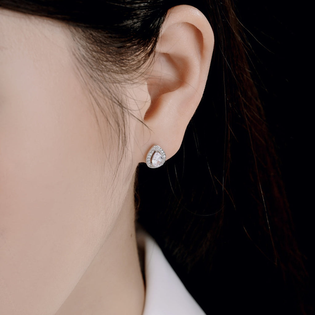 [Clover Jewelry]Luxuriöse Ohrringe in Tropfenform