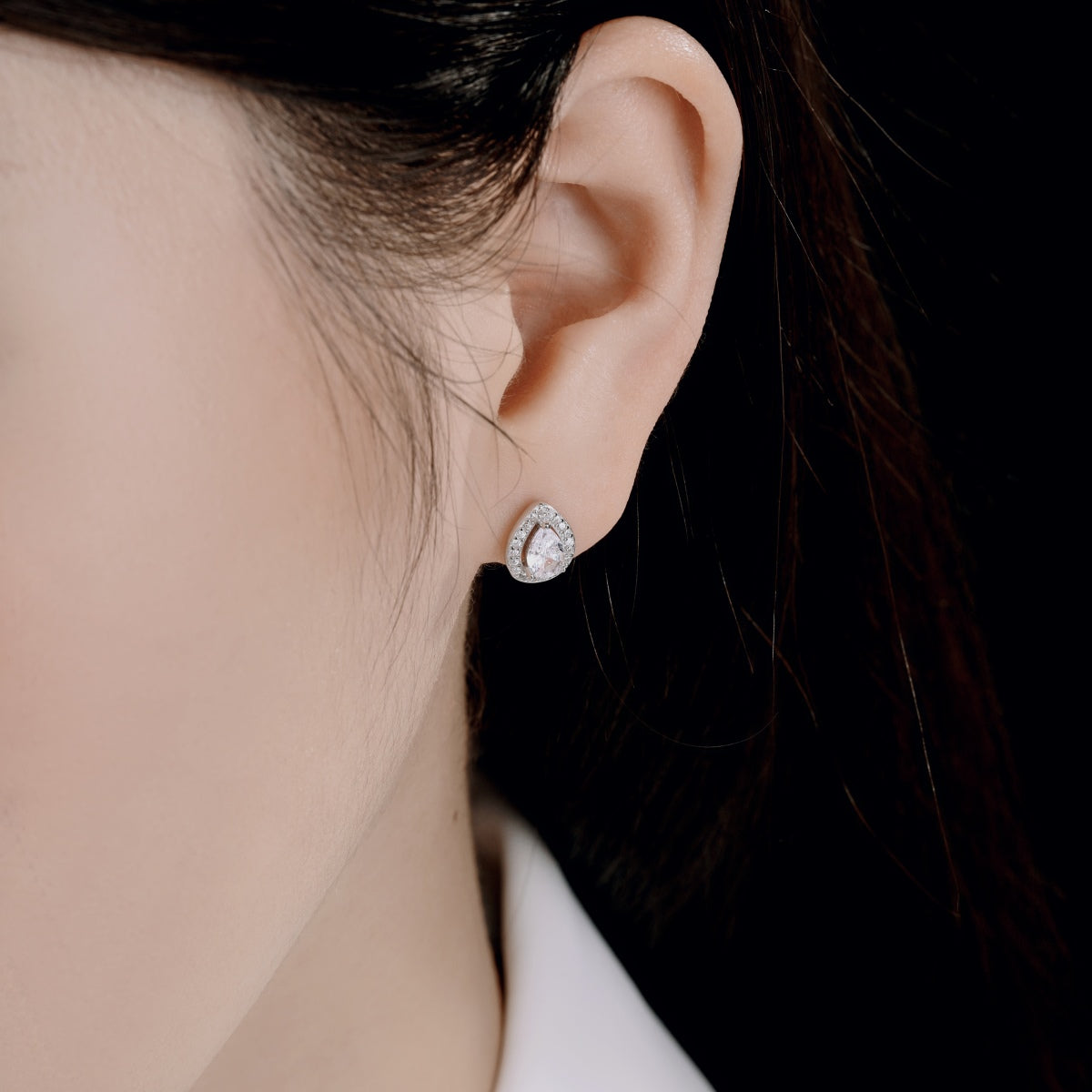 [Clover Jewelry]Luxuriöse Ohrringe in Tropfenform