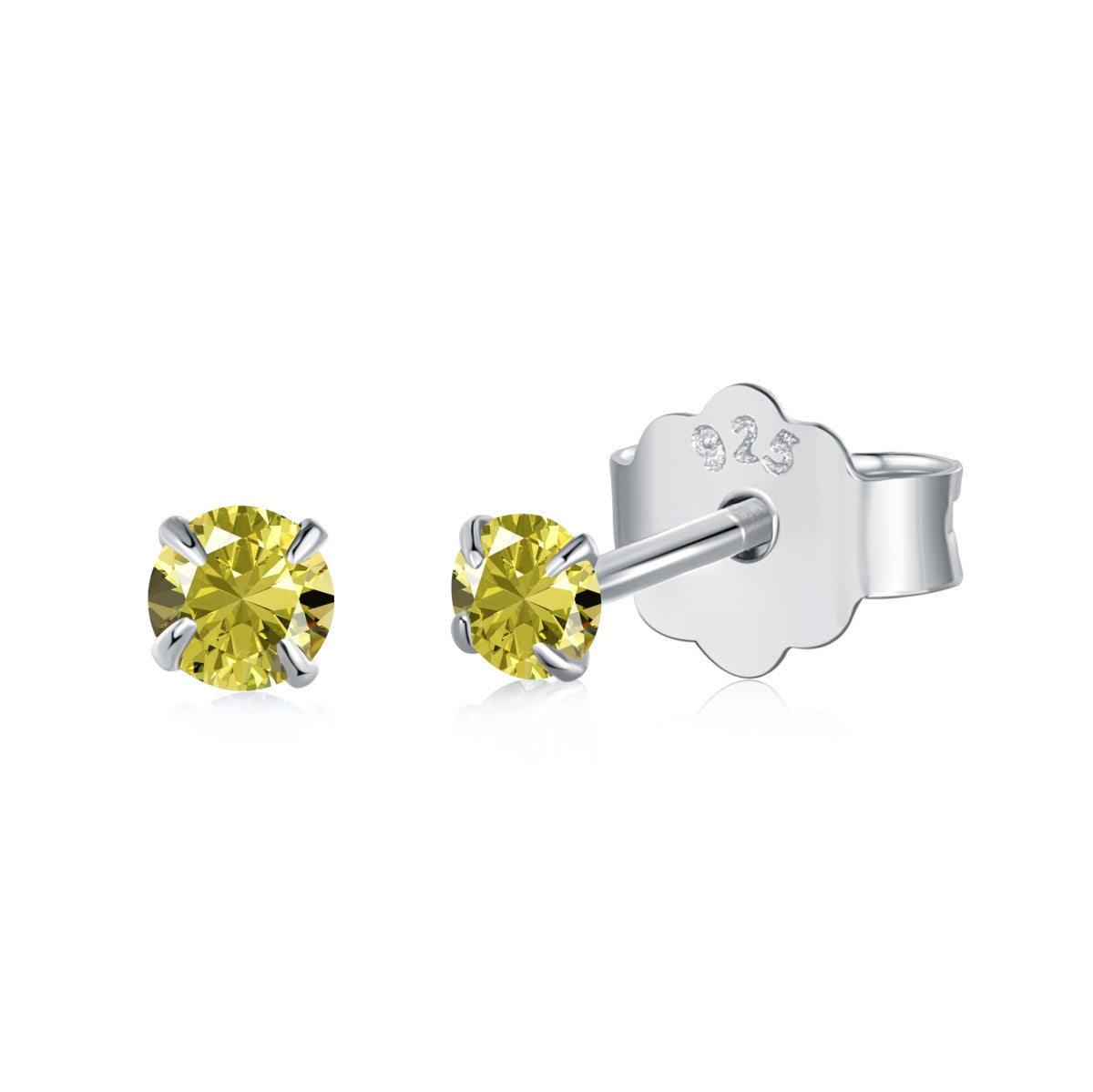 [Clover Jewelry]Zarte Solitär-Ohrringe