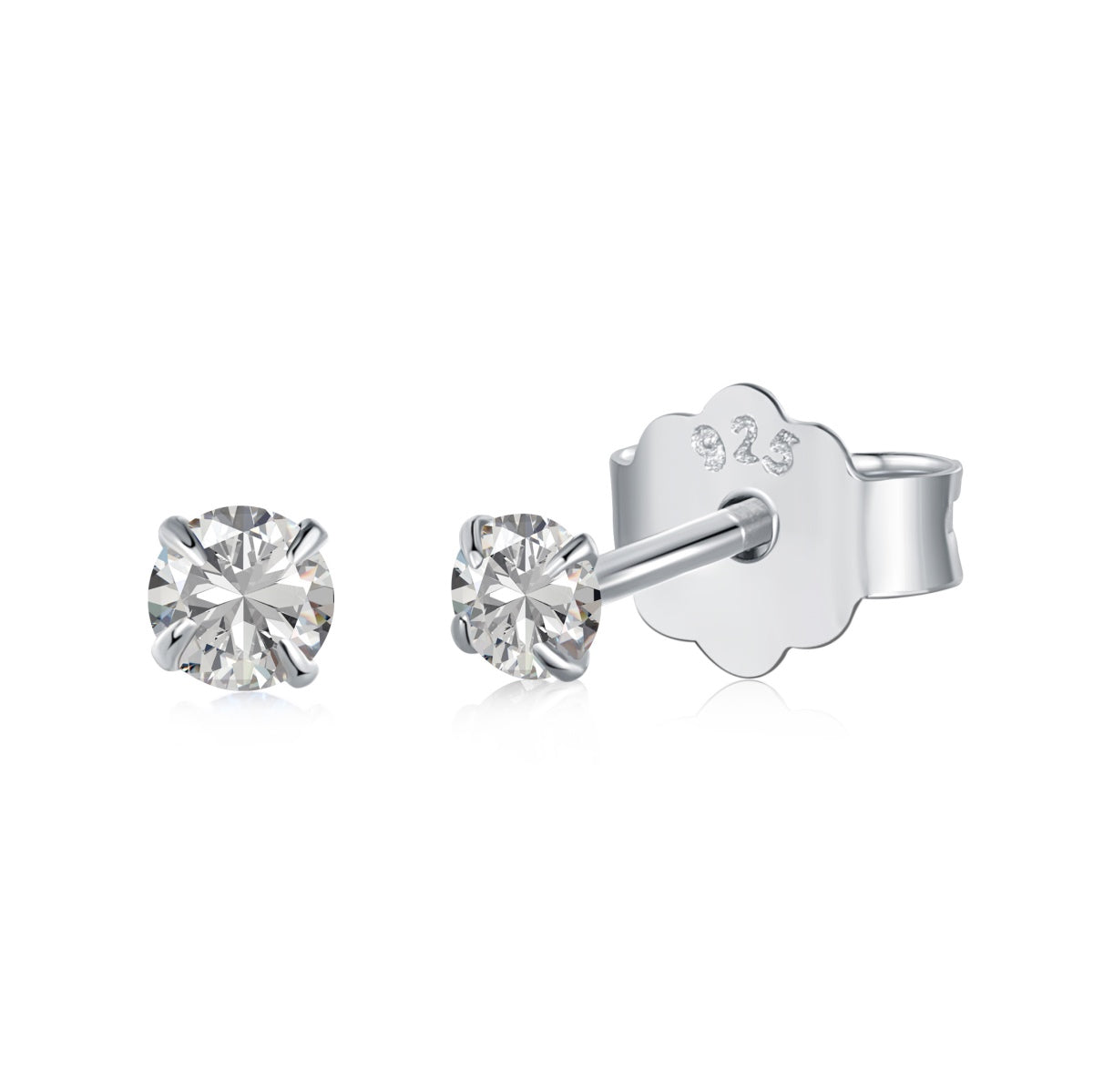 [Clover Jewelry]Zarte Solitär-Ohrringe