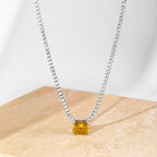 [Clover Jewelry]4.0カラット エレガントラディアントカットネックレス