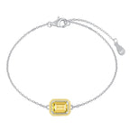 [Clover Jewelry]2.0 Karat Funkelndes Buntes Smaragd-Schliff Alltagsarmband