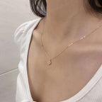 [Clover Jewelry]Delicate Flower Shape Necklace