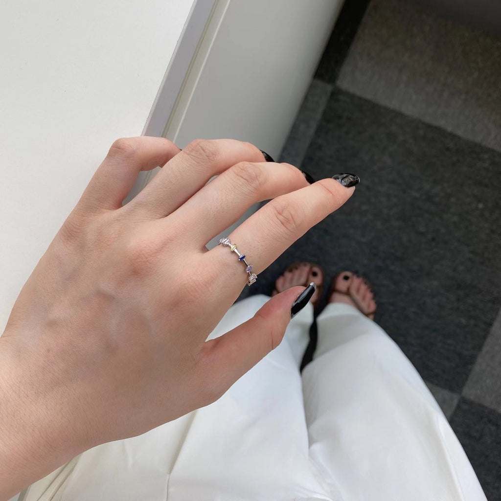 [Clover Jewelry]台形カット デイリーリング