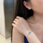 [Clover Jewelry]Luxuriöses Herz des Ozeans Armband