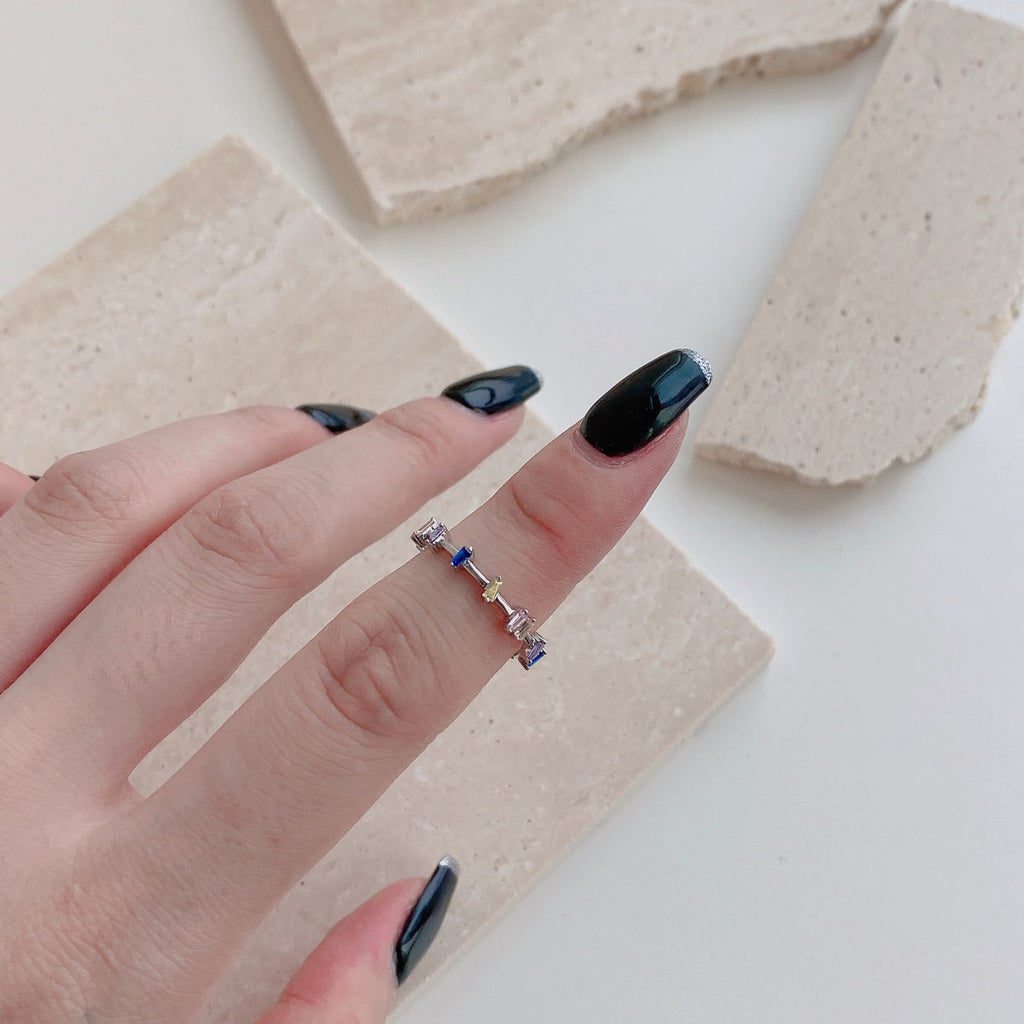 [Clover Jewelry]台形カット デイリーリング