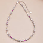 [Clover Jewelry]繊細なカラフルレインボーテニスチェーン