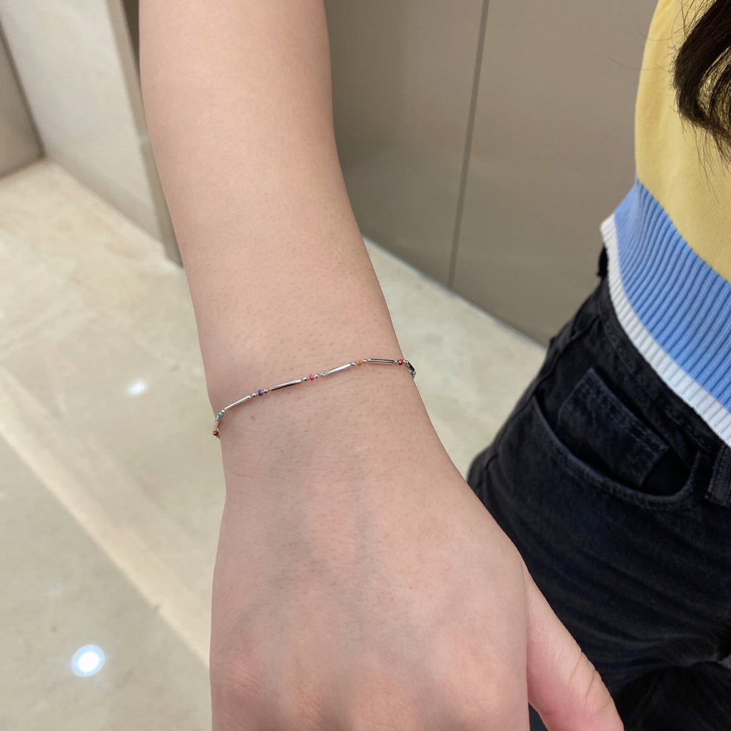 [クローバージュエリー]ユニークでカラフルなデイリーブレスレット
