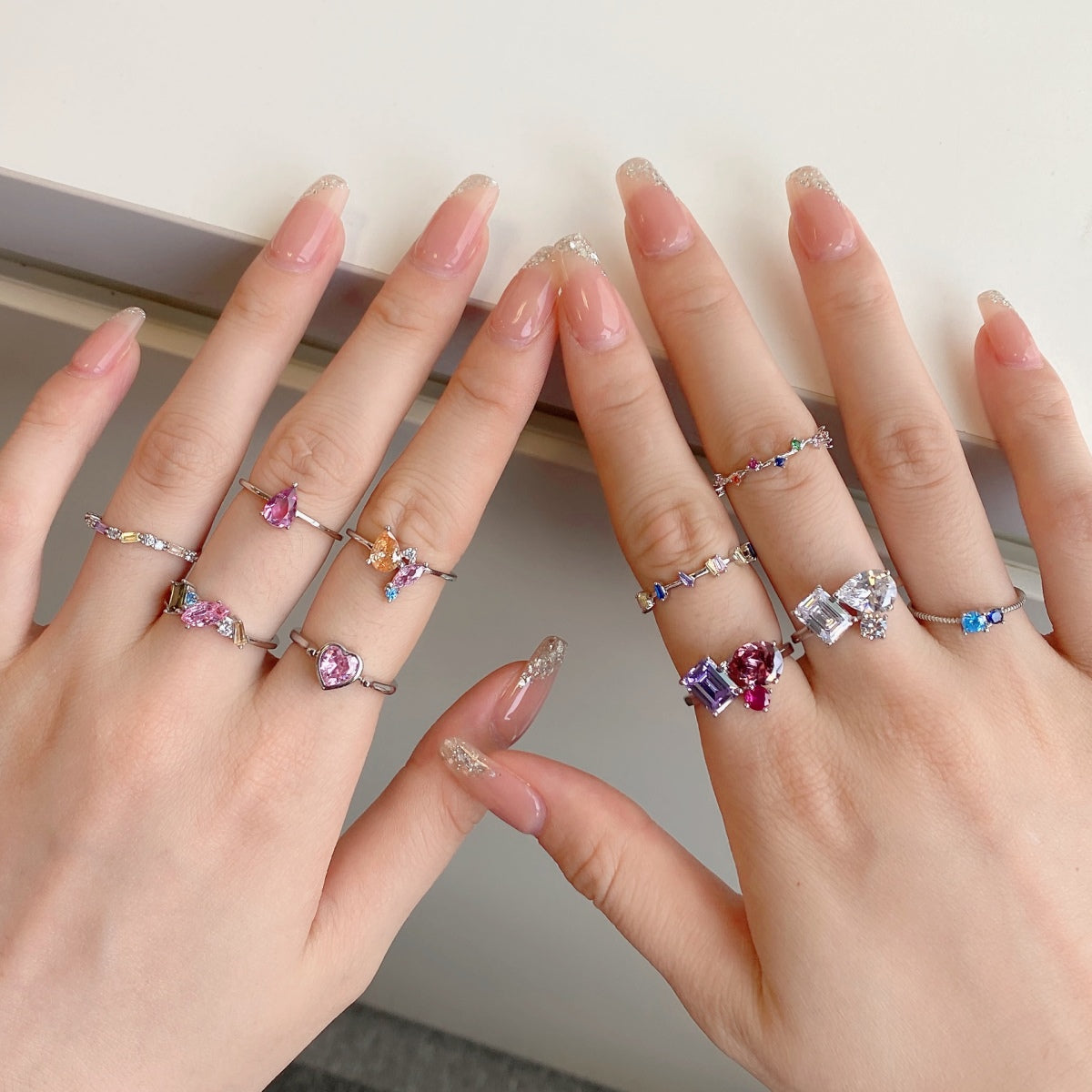 [Clover Jewelry]台形カット デイリーリング
