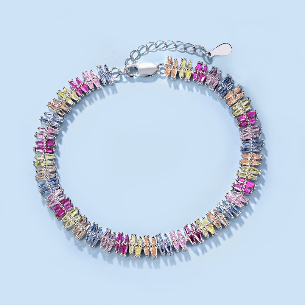 [Clover Jewelry]煌めく精巧なマルチカットパーティブレスレット