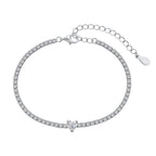 [Clover Jewelry]0.5 Carat Elegant Romantic Heart Shape Lover Bracelet