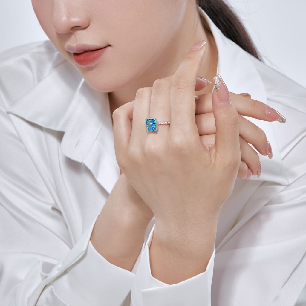 [Clover Jewelry]4.0 Karat luxuriöser Verlobungsring