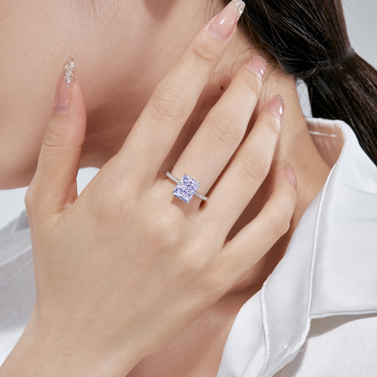 [Clover Jewelry]4.0 Karat luxuriöser Verlobungsring