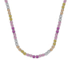 [Clover Jewelry]カラフルなテニスネックレス