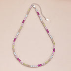 [Clover Jewelry]カラフルなテニスネックレス