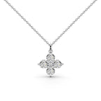 [Clover Jewelry]Four-Leaf Clover And Eight-Pointed Star Necklace