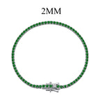[Clover Jewelry]煌めくカラフルなラウンドカットパーティブレスレット