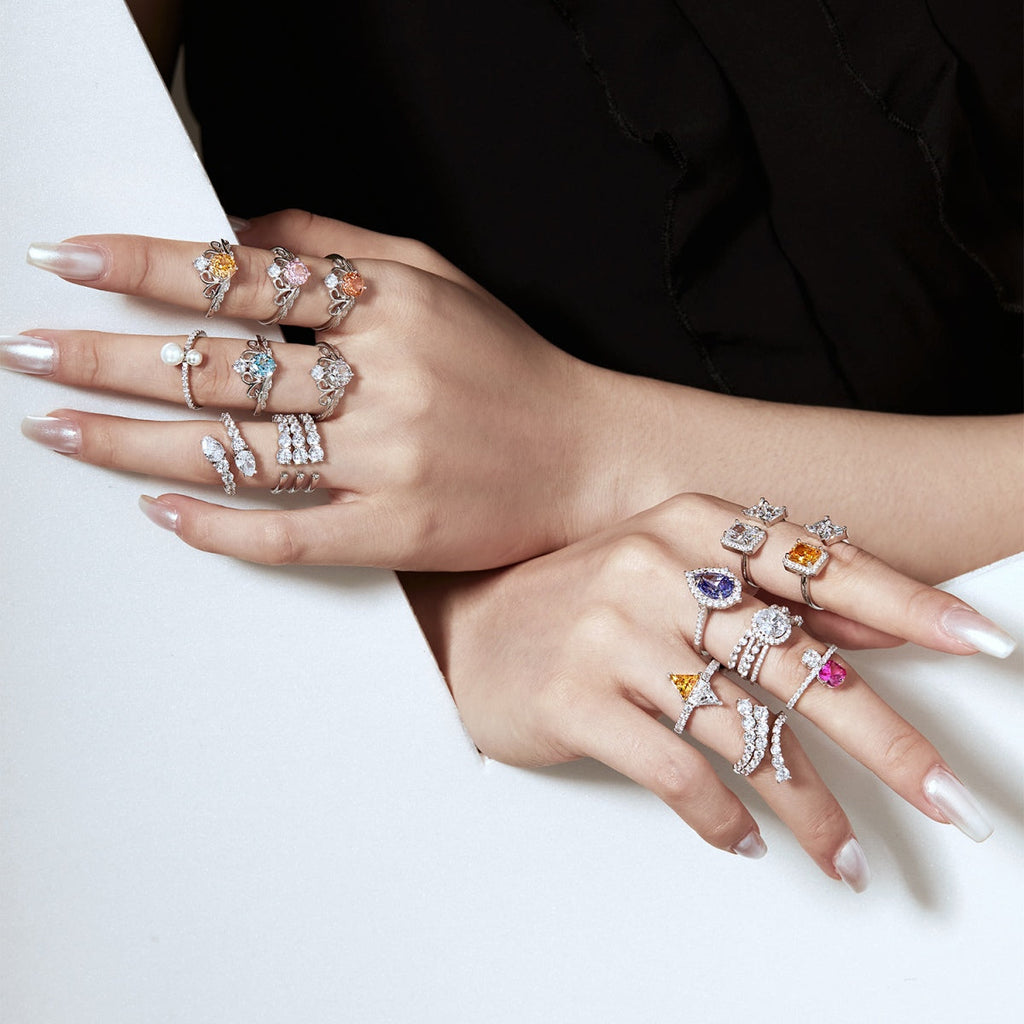 [Clover Jewelry]ユニークで鮮やかな蛇の形のデイリーリング
