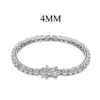 [Clover Jewelry]煌めくカラフルなラウンドカットパーティブレスレット