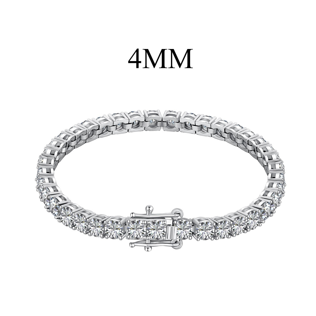 [Clover Jewelry]煌めくカラフルなラウンドカットパーティブレスレット