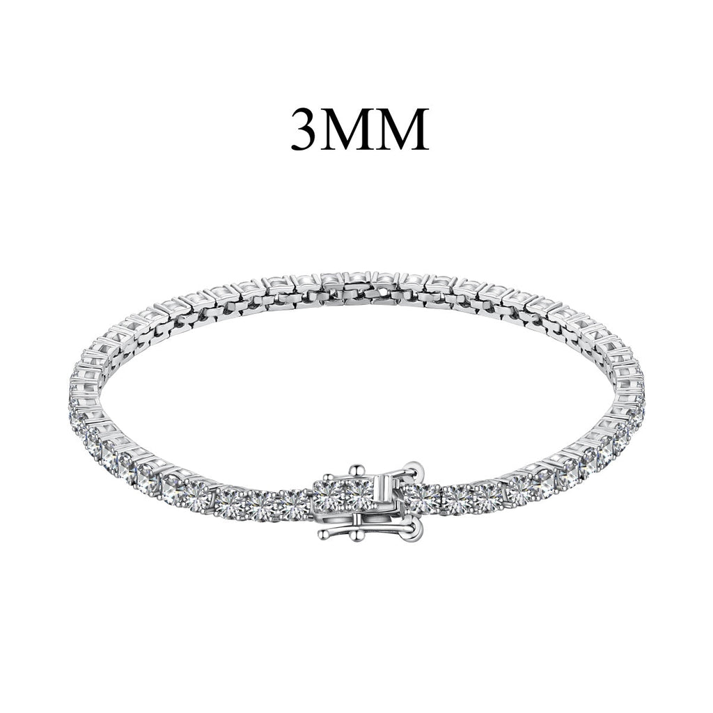 [Clover Jewelry]煌めくカラフルなラウンドカットパーティブレスレット