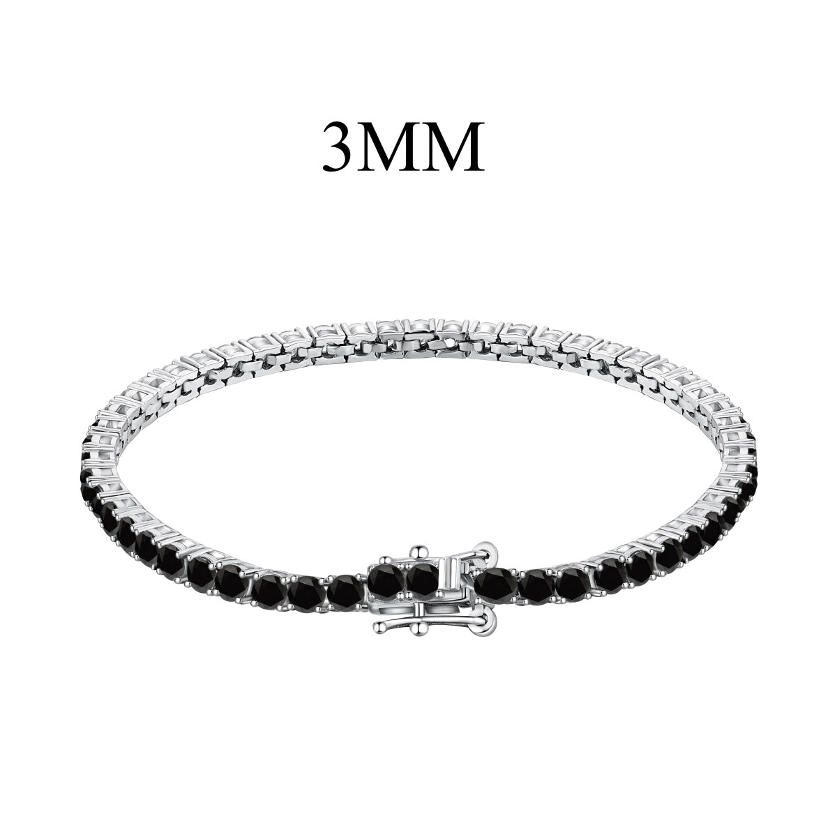 [Clover Jewelry]煌めくカラフルなラウンドカットパーティブレスレット