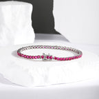 [Clover Jewelry]煌めくカラフルなラウンドカットパーティブレスレット