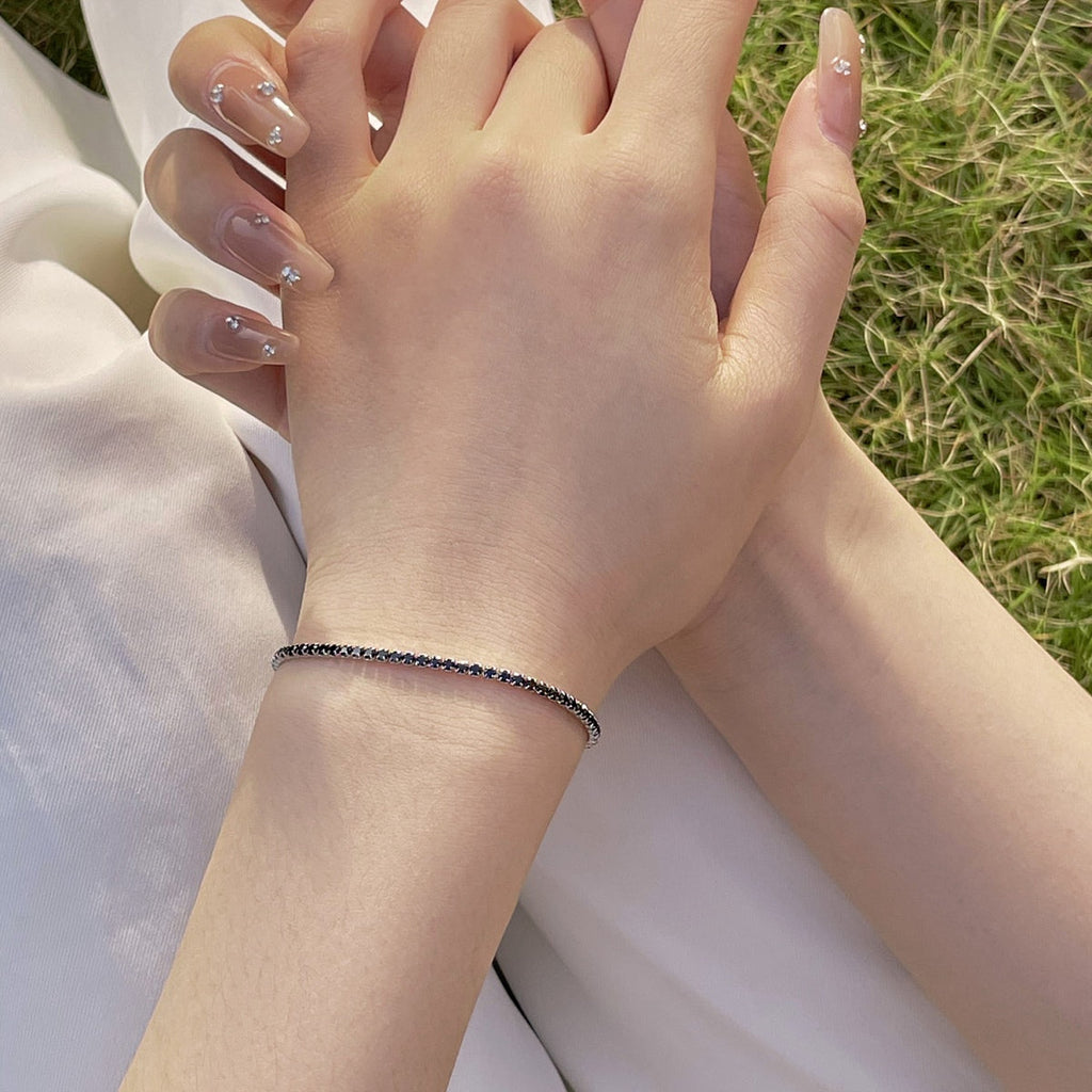 [Clover Jewelry]煌めくカラフルなラウンドカットパーティブレスレット