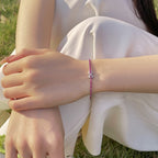 [Clover Jewelry]煌めくカラフルなラウンドカットパーティブレスレット