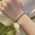 [Clover Jewelry]煌めくカラフルなラウンドカットパーティブレスレット