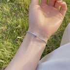 [Clover Jewelry]煌めくカラフルなラウンドカットパーティブレスレット