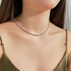 [Clover Jewelry]オーネイトハートカットテニスネックレス