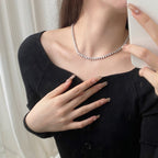 [Clover Jewelry]オーネイトハートカットテニスネックレス