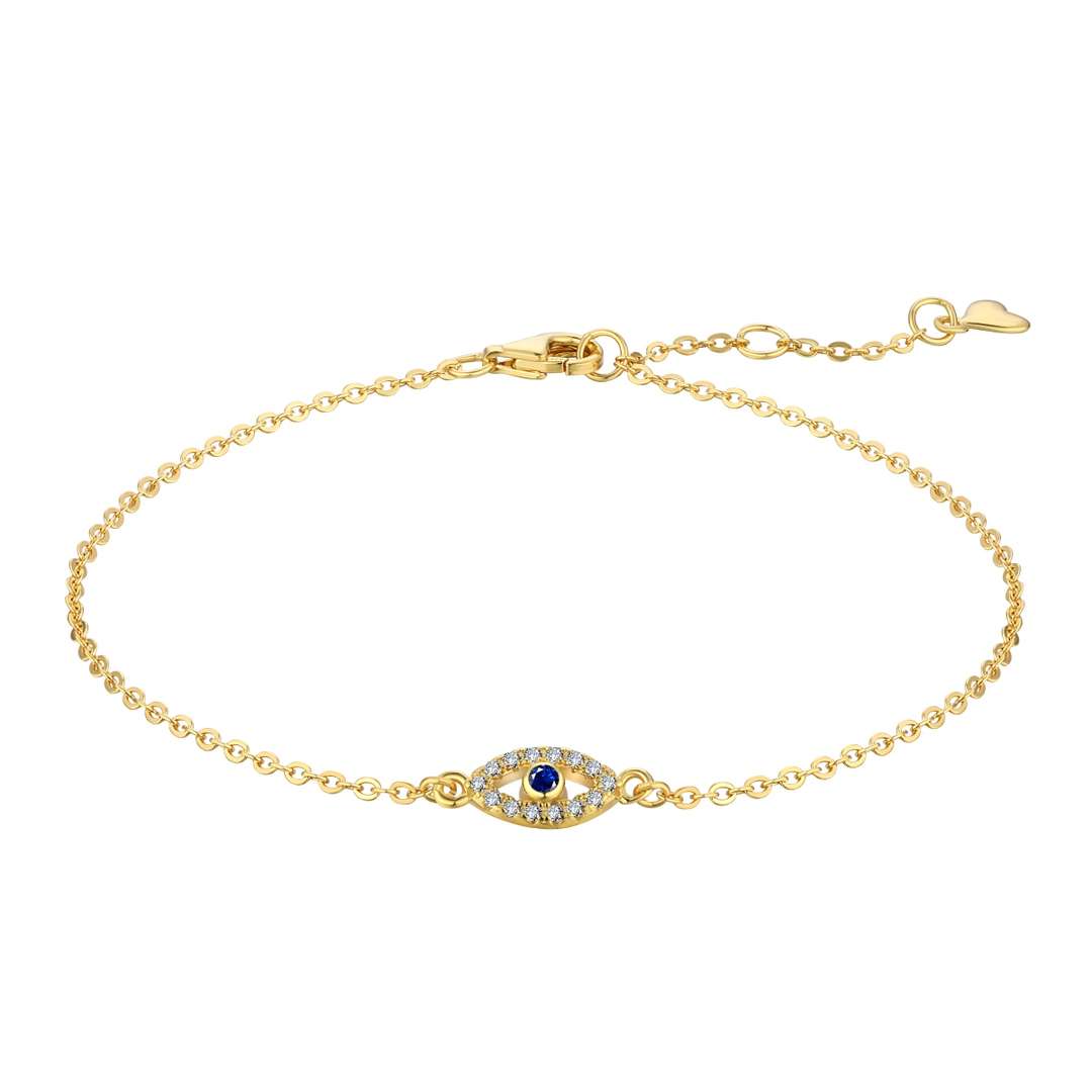 [Clover Jewelry]Halskette mit Evil-Eye-Form