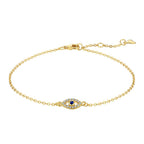 [Clover Jewelry]Halskette mit Evil-Eye-Form