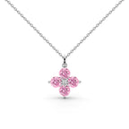 [Clover Jewelry]Four-Leaf Clover And Eight-Pointed Star Necklace