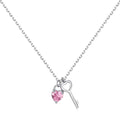 [Clover Jewelry]Einzigartige Herzform-Schlüsselanhänger-Halskette