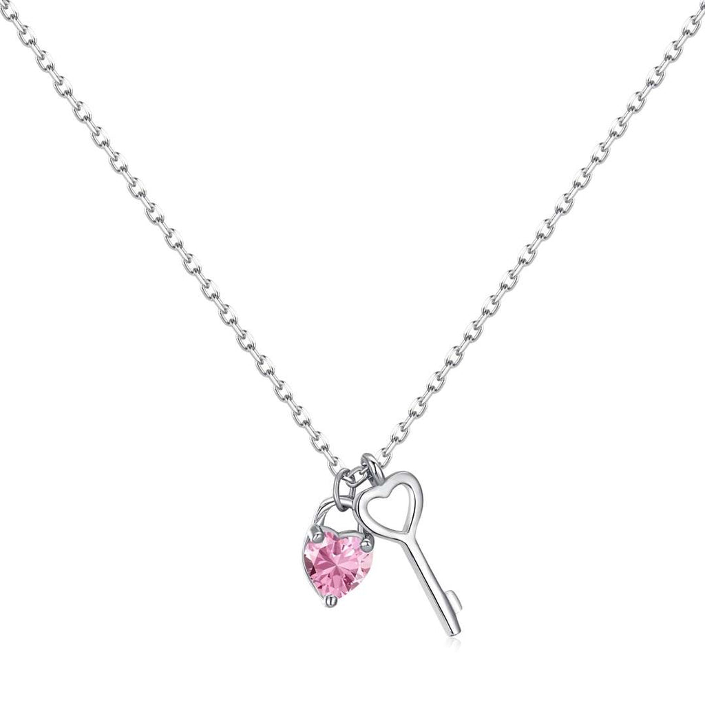 [Clover Jewelry]Einzigartige Herzform-Schlüsselanhänger-Halskette