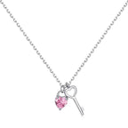 [Clover Jewelry]Einzigartige Herzform-Schlüsselanhänger-Halskette