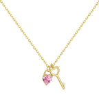 [Clover Jewelry]Einzigartige Herzform-Schlüsselanhänger-Halskette