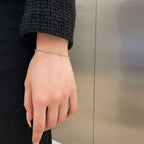 [Clover Jewelry]Zartes Perlenarmband mit doppelter Schicht
