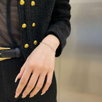 [Clover Jewelry]Zartes Perlenarmband mit doppelter Schicht