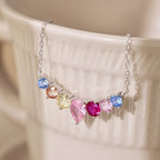 [Clover Jewelry]カラフルなハートネックレス