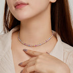 [Clover Jewelry]煌めくカラフルレインボーネックレス