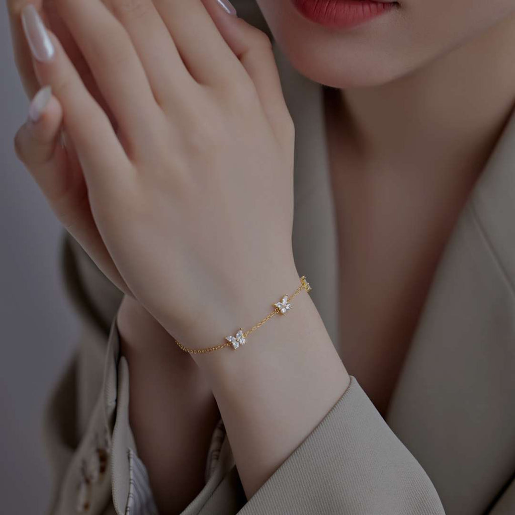[Clover Jewelry]Radiant Butterfly Shape Necklace