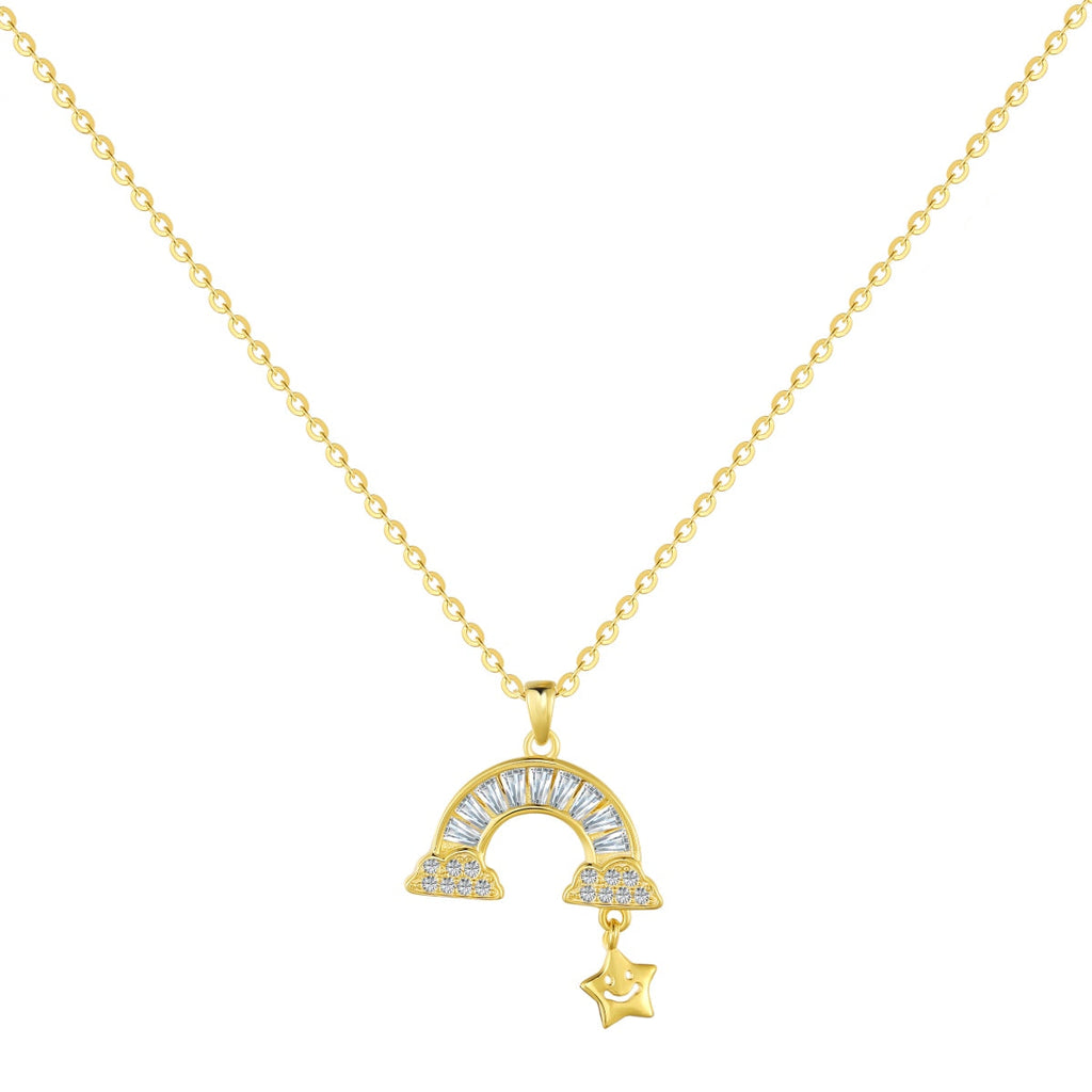 [Clover Jewelry]ユニーク レインボースター ネックレス