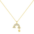 [Clover Jewelry]ユニーク レインボースター ネックレス